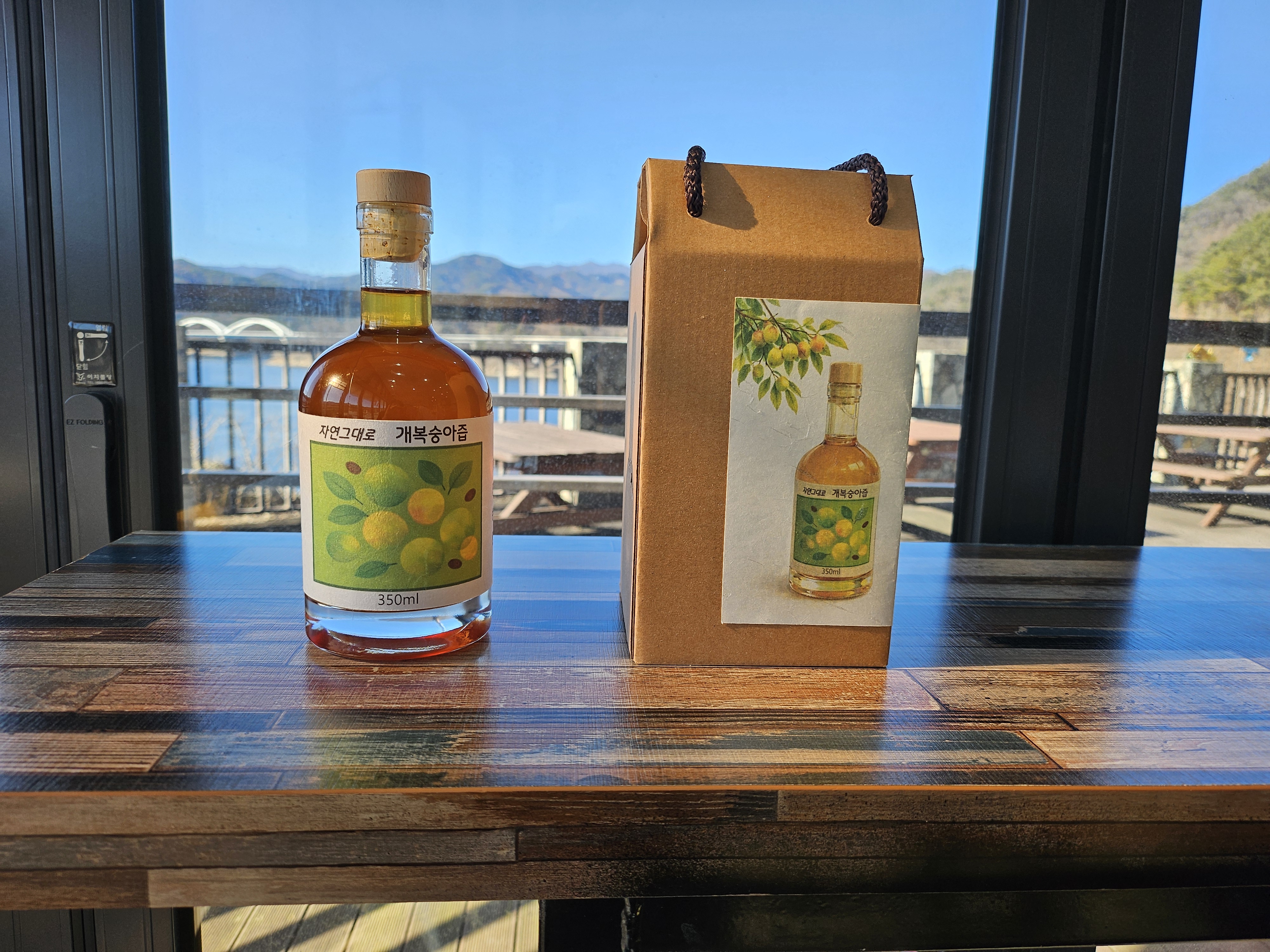 자연그대로개복숭아즙(350ml)